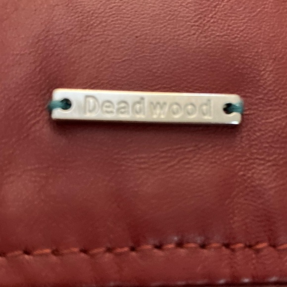 Deadwood River Biker Leather Jacket Stockholm Sweden in Burgundy Women’s Small - Picture 9 of 15